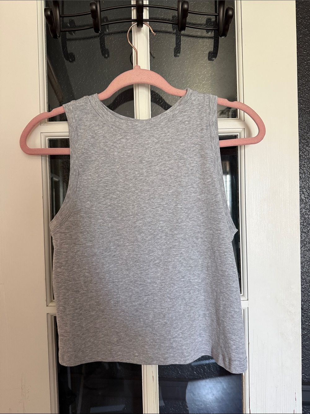 Classic Gray Ribbed Tank Top - Women's Everyday Essential